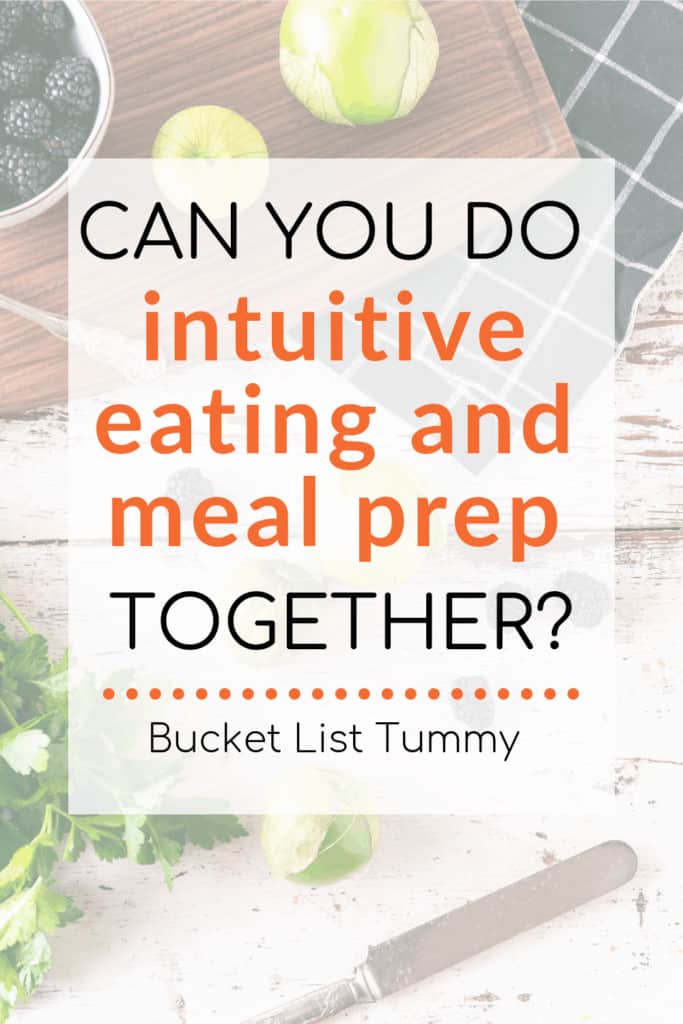 Meal Prep with text overlay | Bucket List Tummy