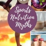 top 10 sports nutrition myths with text overlay