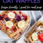 High Protein waffles with text overlay | Bucket List Tummy