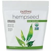 Nutiva Organic, Raw, Shelled Hempseed from non-GMO, Sustainably Farmed Canadian Hemp, 19-ounce
