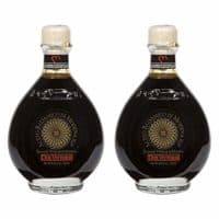 Due Vittorie Oro Gold Balsamic Vinegar of Modena. Highest score from The Consortium of Modena Without Cork Pourer - 250ml (2 pack)