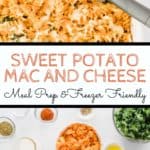 Sweet Potato mac and Cheese with text overlay | Bucket List Tummy