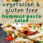 gluten free hummus pasta salad
