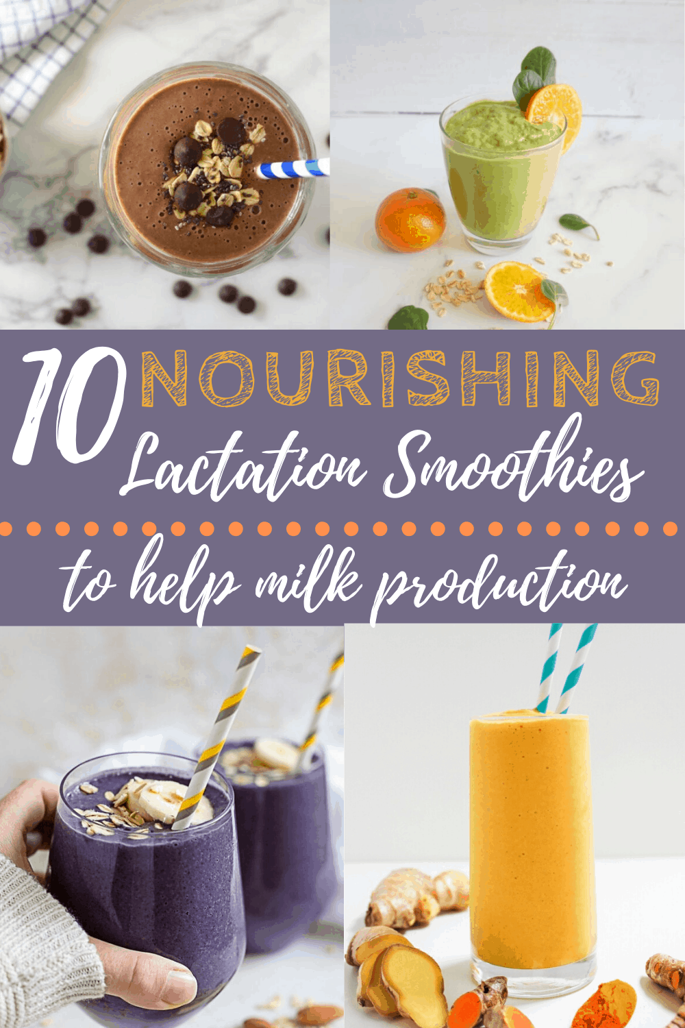 10 ideas for nourishing lactation smoothies for nursing moms | www.bucketlisttummy.com