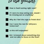 list of questions about feeling fullness