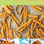 graphic of sweet potato recipes for toddlers