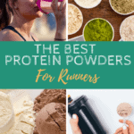 pinterest graphic of different protein powders
