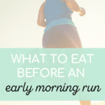 girl running in the morning with text overlay