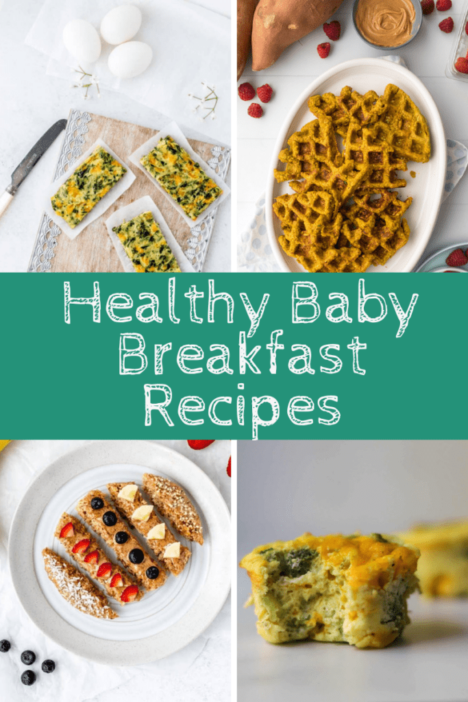 Healthy Baby Breakfast Ideas collage
