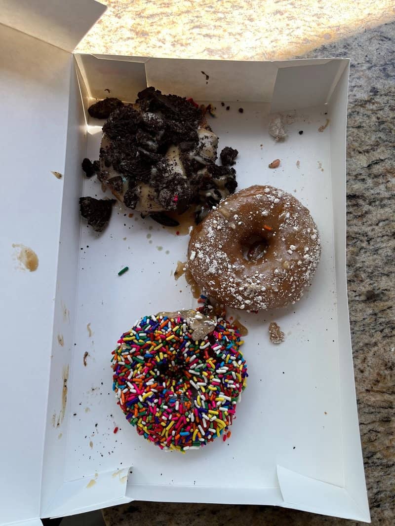 3 donuts from deep creek donuts