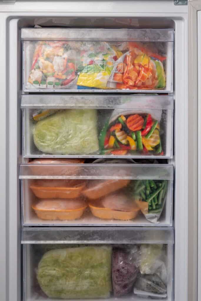 postpartum freezer meals in freezer