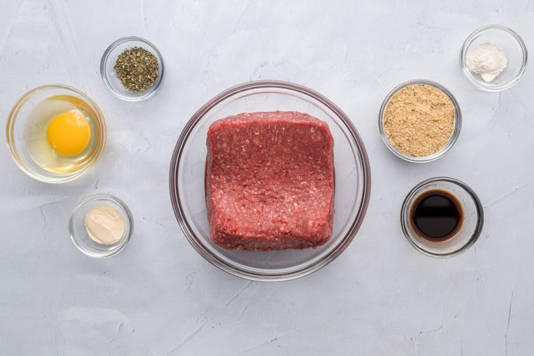 ingredients for air fryer bison burgers