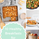 healthy pregnancy breakfasts collage