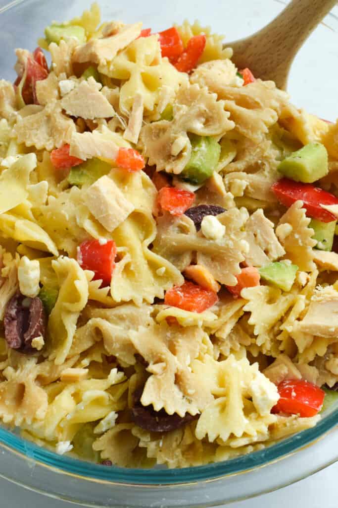 mixed tuna pasta salad recipe without mayo