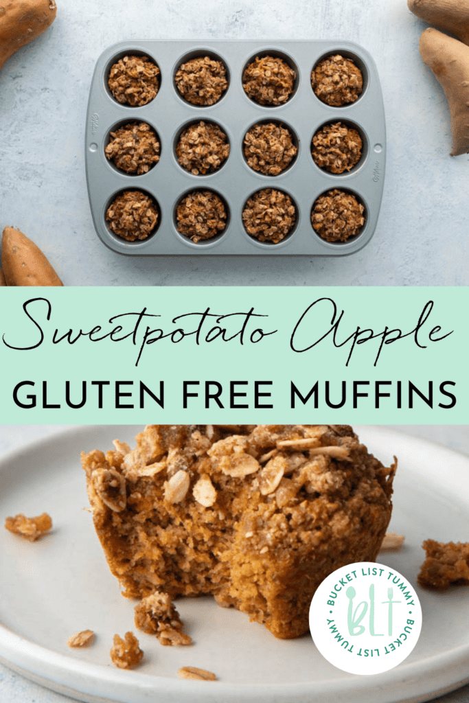 sweet potato apple muffins graphic