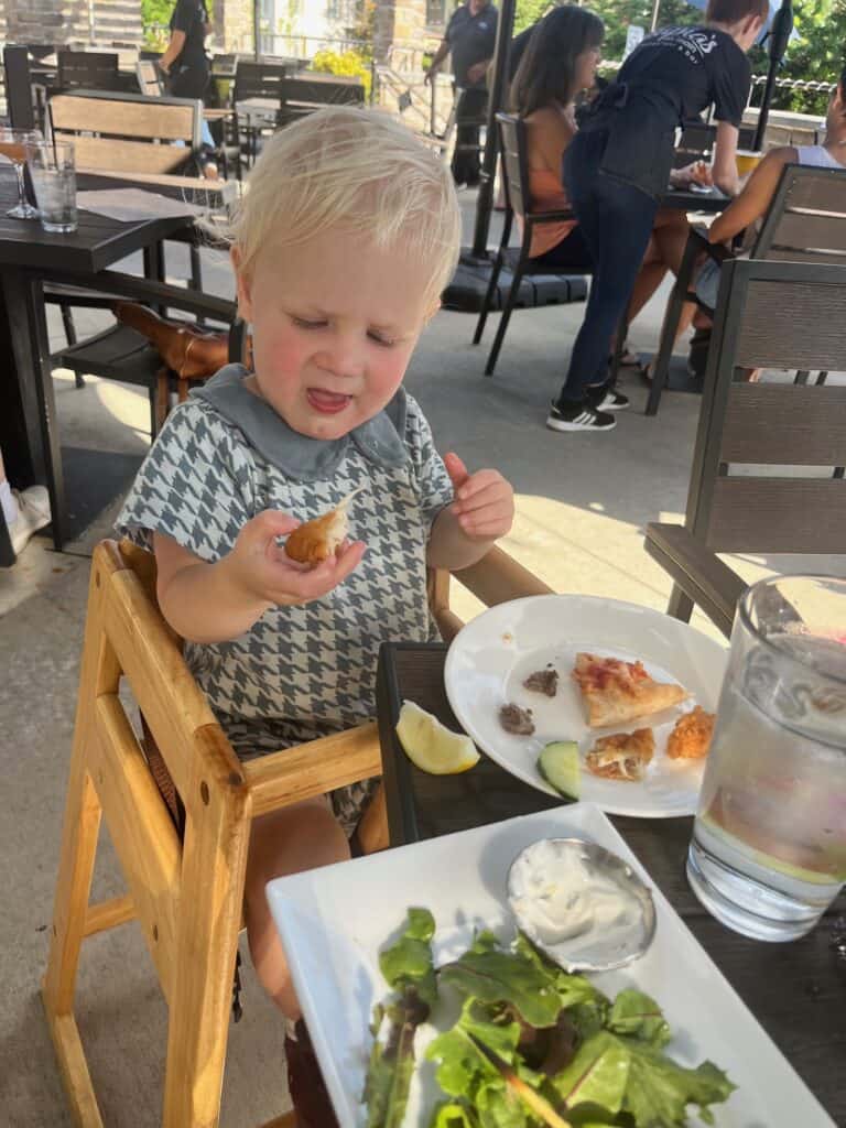 18 month old in high chair