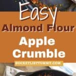 Almond Flour apple crumble pin