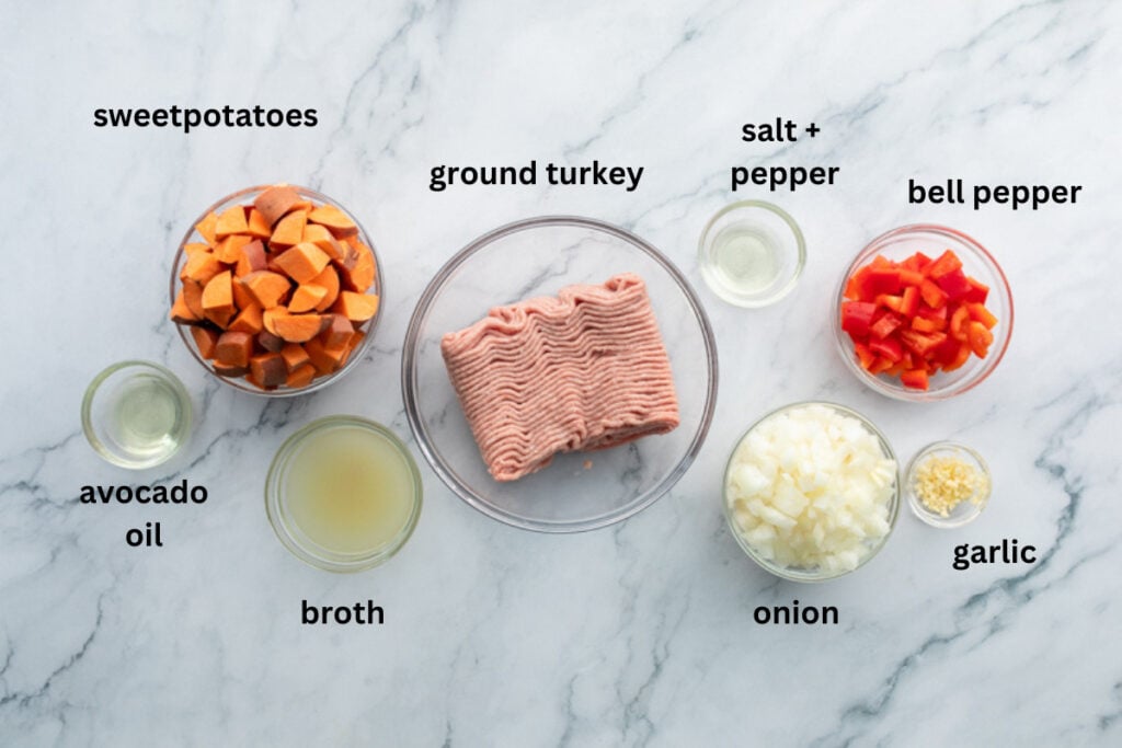 ingredients for turkey skillet