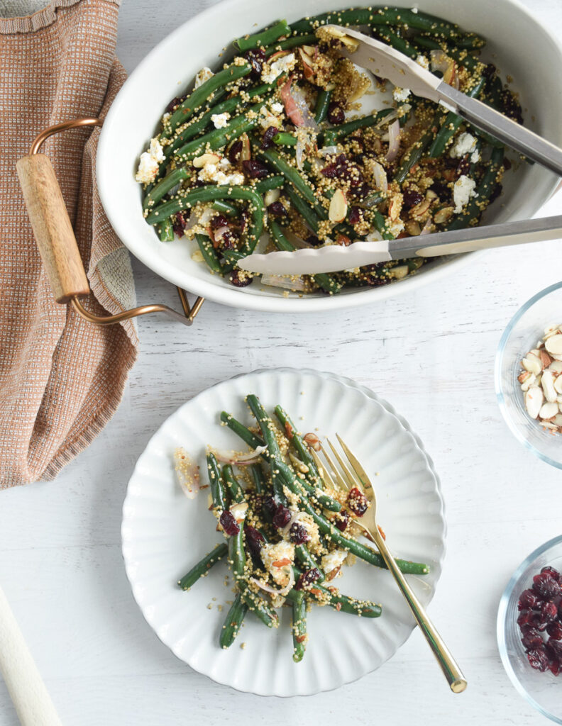 green beans with cranberry