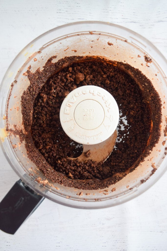 no bake brownie bites in food processor