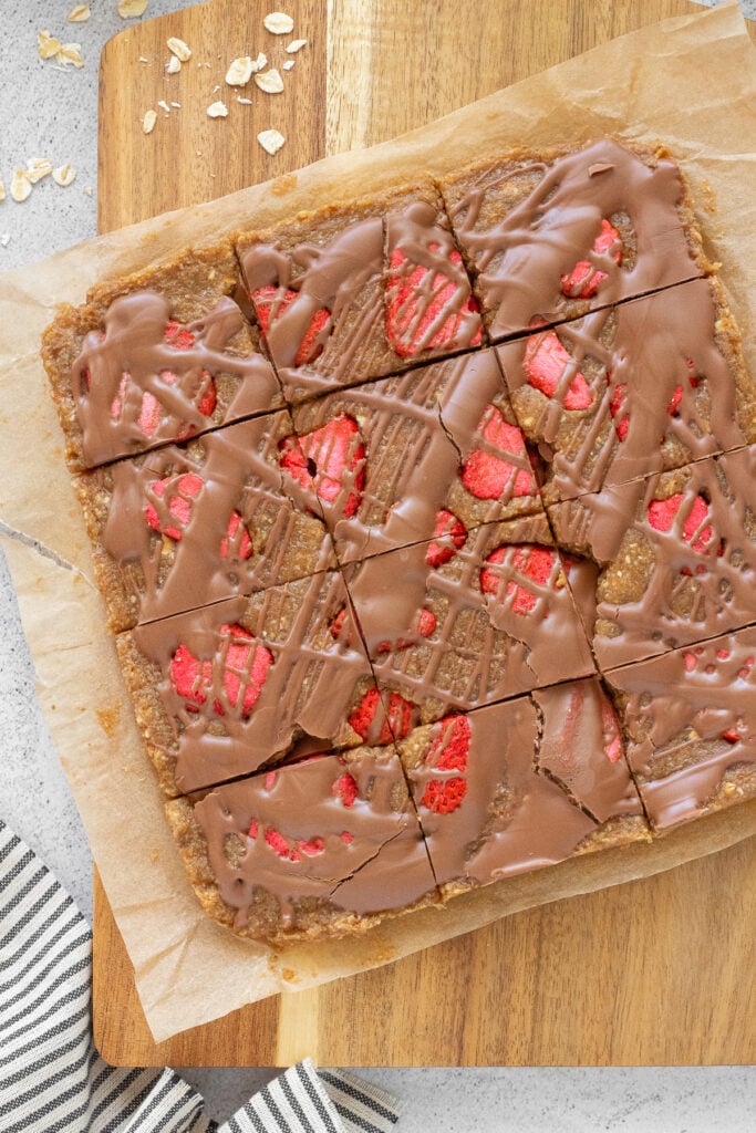 no bake date and oatmeal bars out of the freezer
