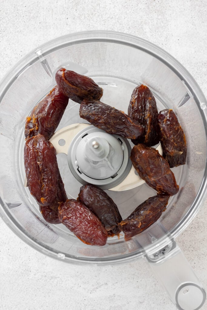 Dates in food processor