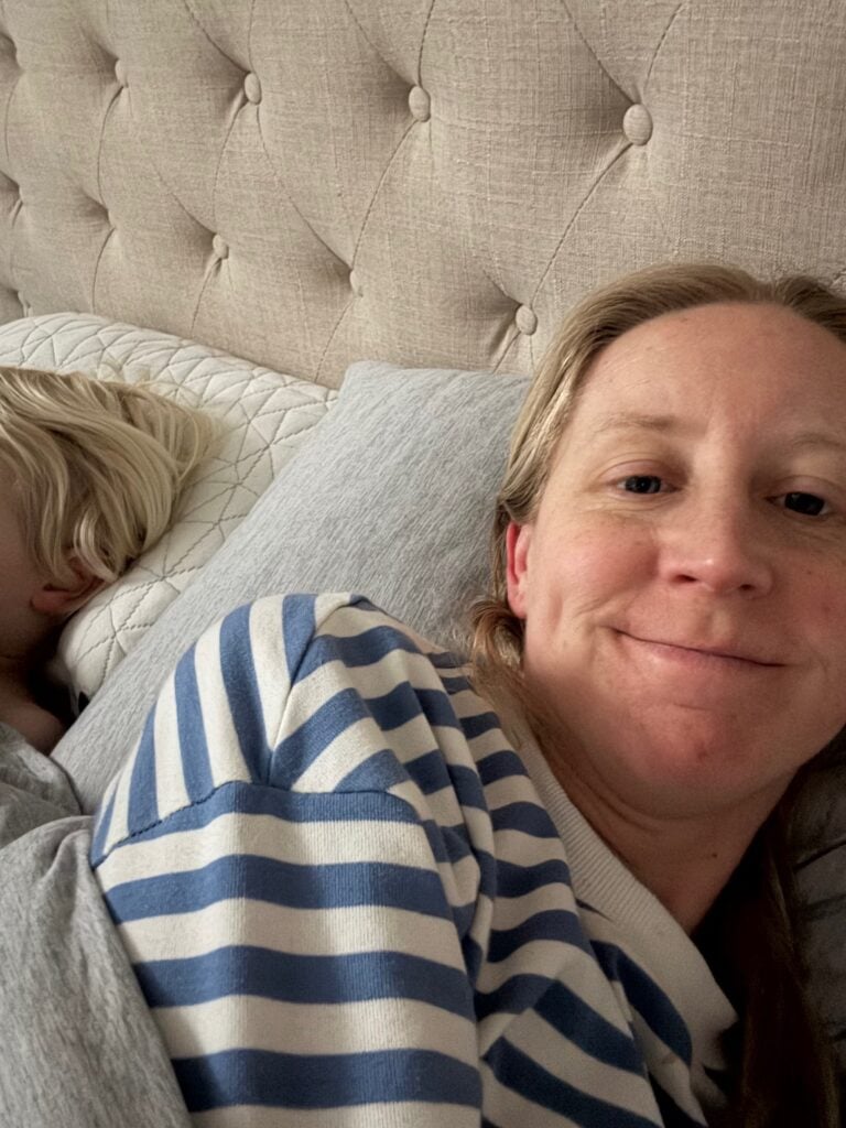 tired in bed for 4th pregnancy