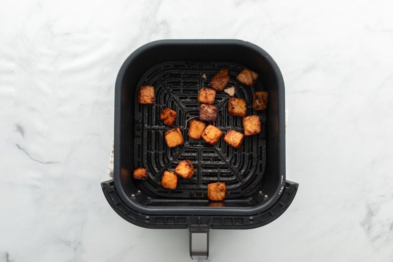 crispy salmon bites in the air fyer